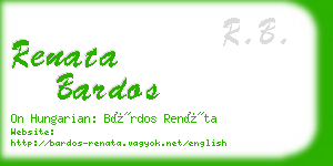 renata bardos business card